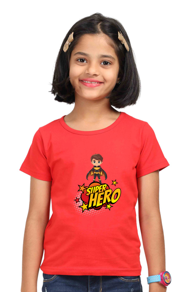 SUPERHERO premium pure cotton girl T-shirt