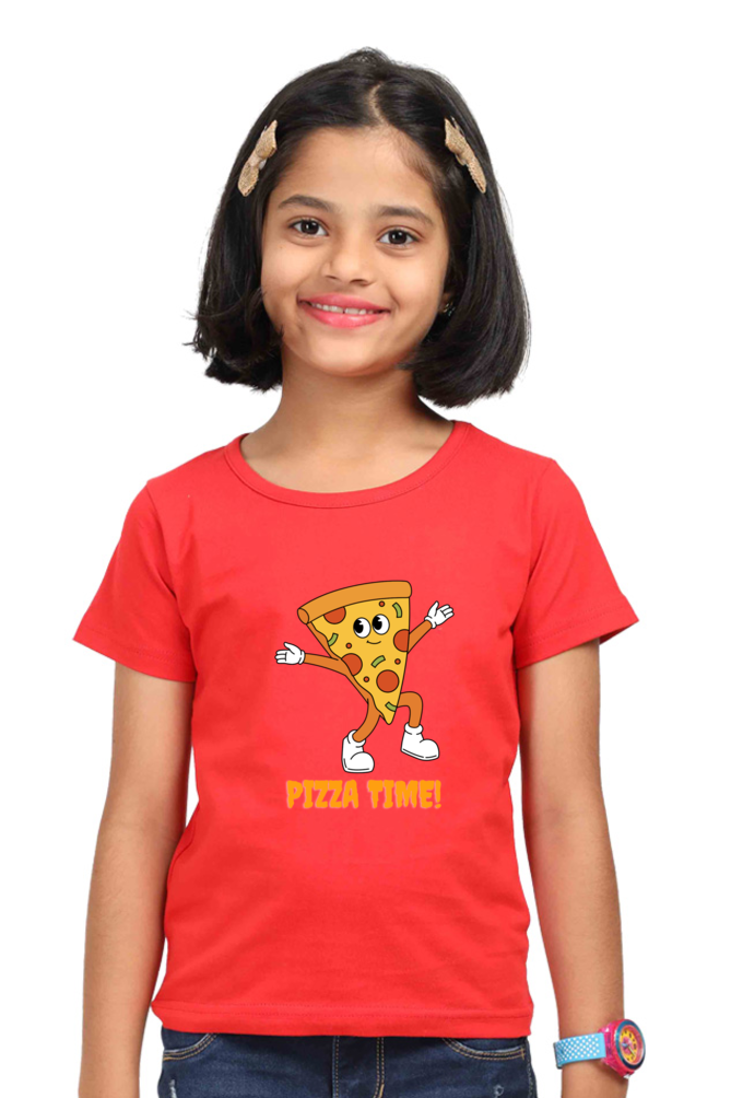 PIZZA premium pure cotton girl T-shirt