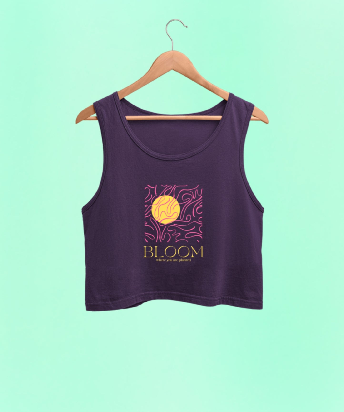 BLOOM premium pure cotton crop tank top