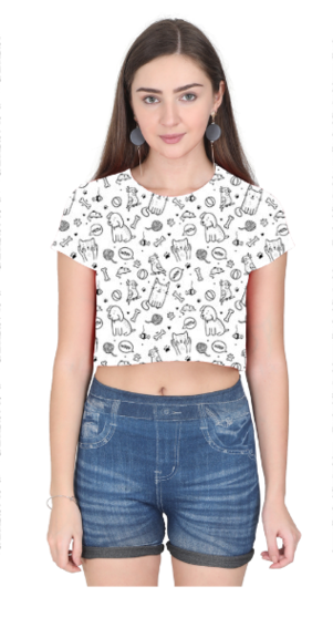 DOODLE premium crop top