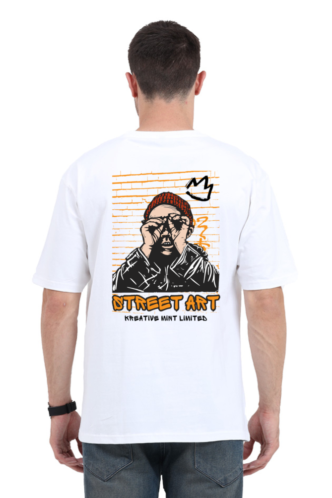 STREET ART classic oversized UNISEX premium pure cotton T-shirt