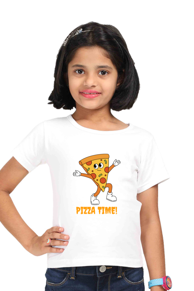 PIZZA premium pure cotton girl T-shirt