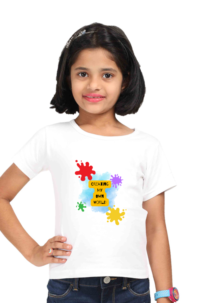 COLOR premium pure cotton girl T-shirt