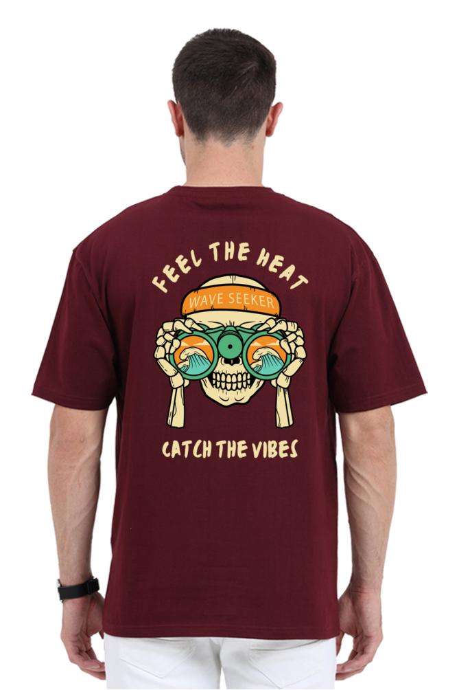FEEL THE HEAT classic oversized UNISEX premium pure cotton T-shirt
