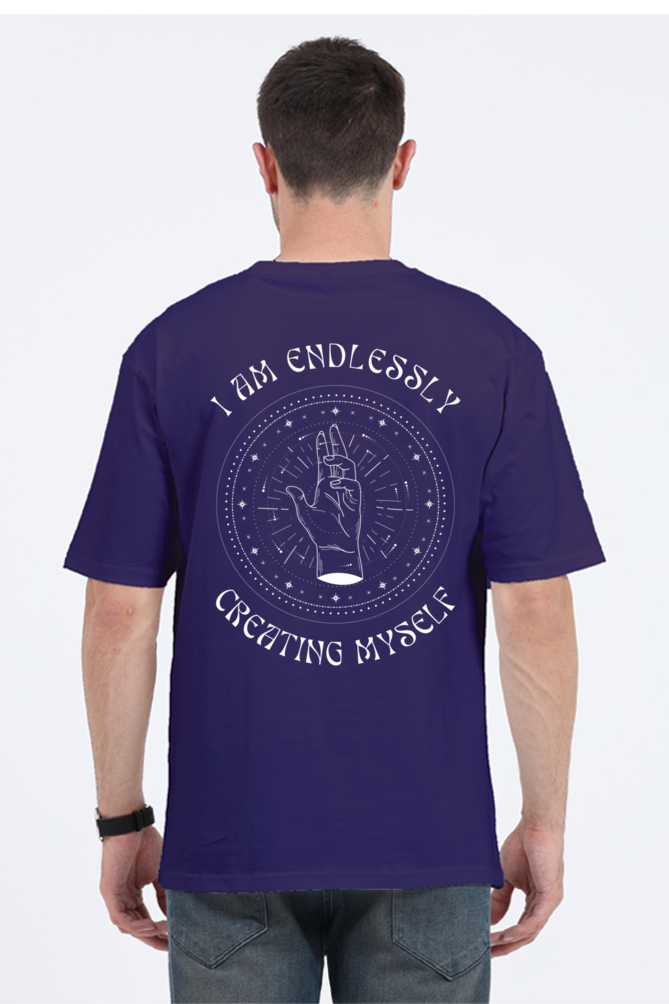 CREATING MYSELF classic oversized UNISEX premium pure cotton T-shirt