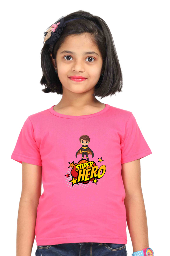 SUPERHERO premium pure cotton girl T-shirt