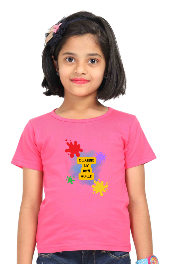 COLOR premium pure cotton girl T-shirt