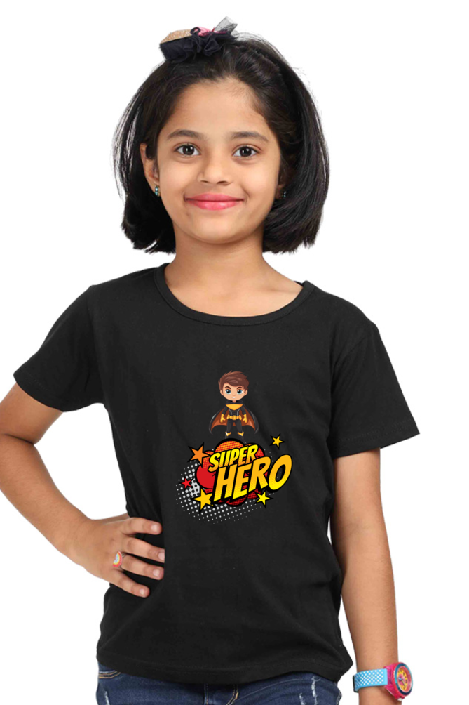 SUPERHERO premium pure cotton girl T-shirt
