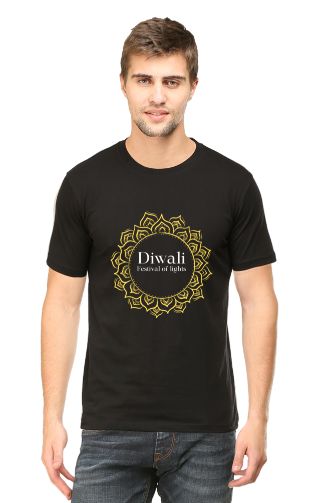 DIWALI - rangoli premium pure cotton T-shirt for men