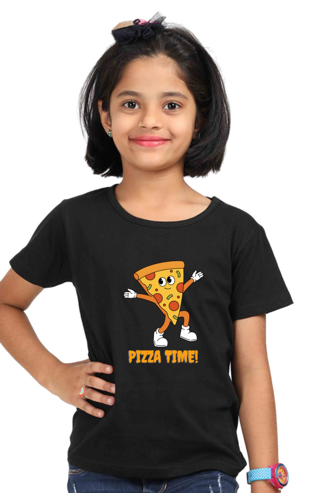 PIZZA premium pure cotton girl T-shirt