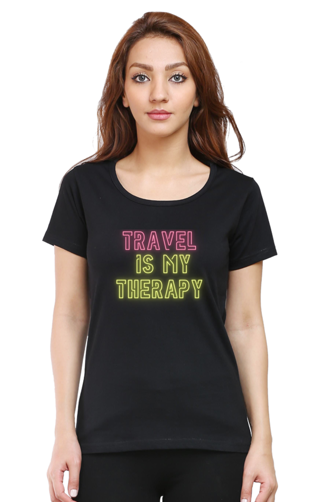 Women’s Travel Is My Therapy T-shirt