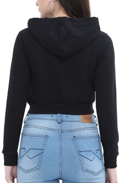 HEARTS premium pure cotton CROP HOODIE for women