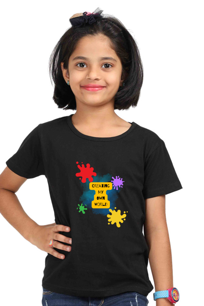 COLOR premium pure cotton girl T-shirt