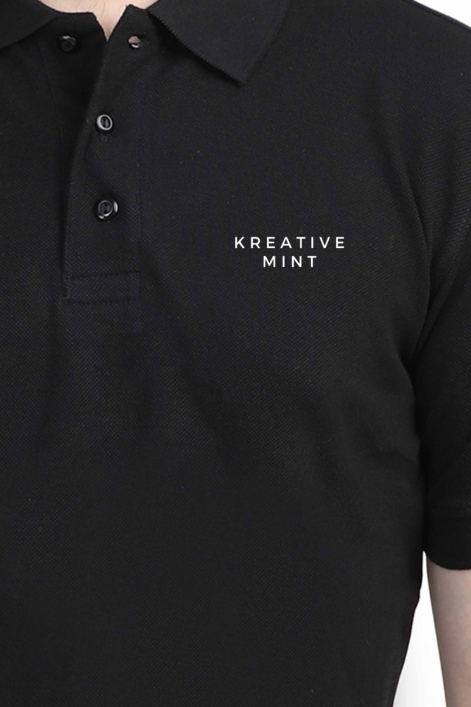 DARK KM SOLID premium pure cotton POLO T-shirt