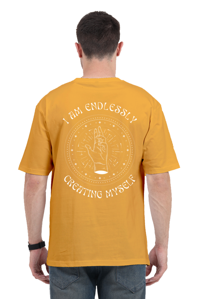 CREATING MYSELF classic oversized UNISEX premium pure cotton T-shirt