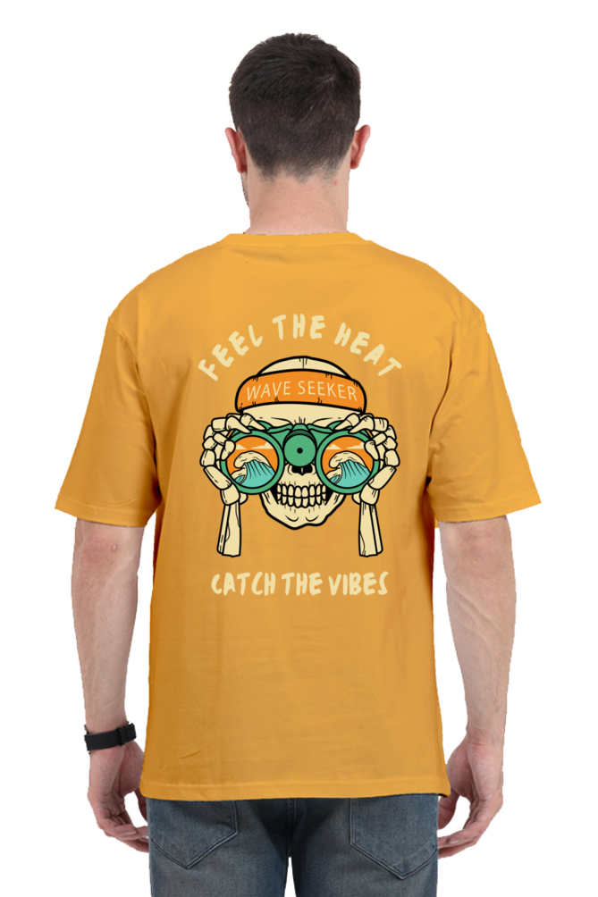 FEEL THE HEAT classic oversized UNISEX premium pure cotton T-shirt