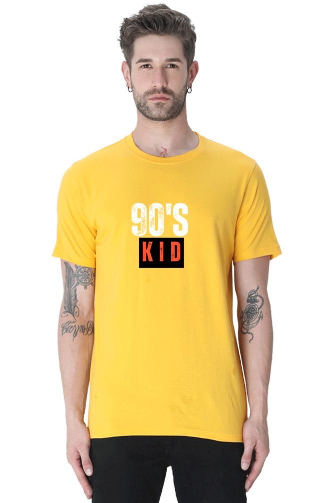 90's KID premium pure cotton T-shirt for men