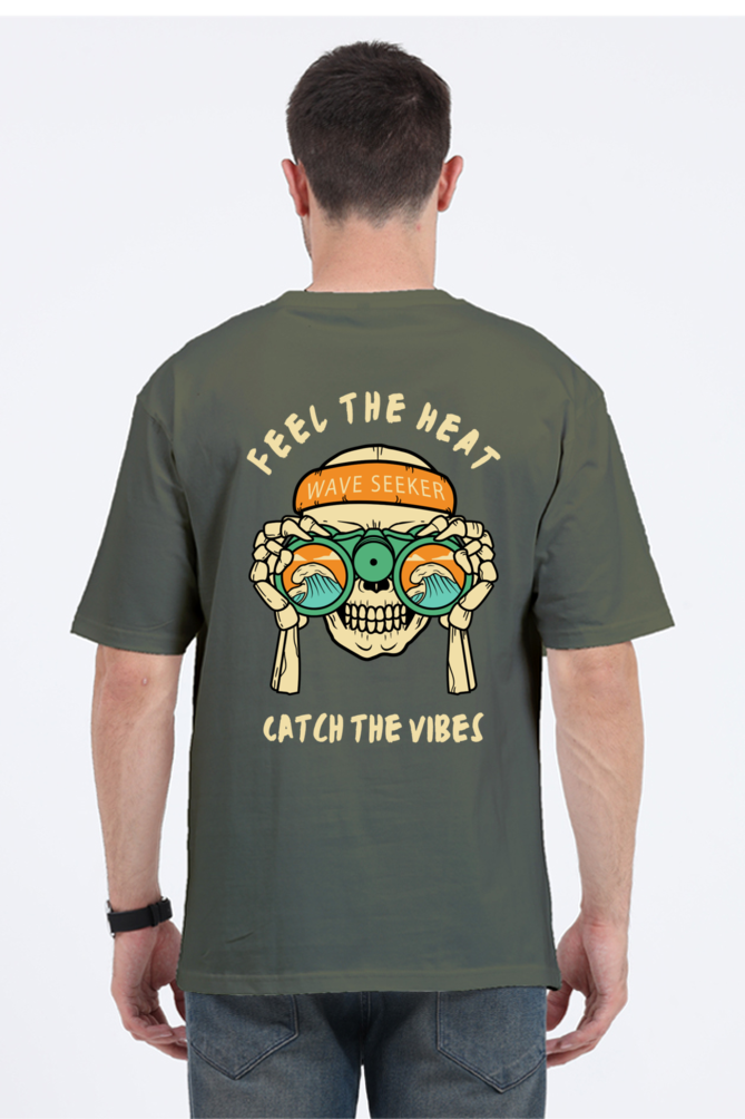 FEEL THE HEAT classic oversized UNISEX premium pure cotton T-shirt