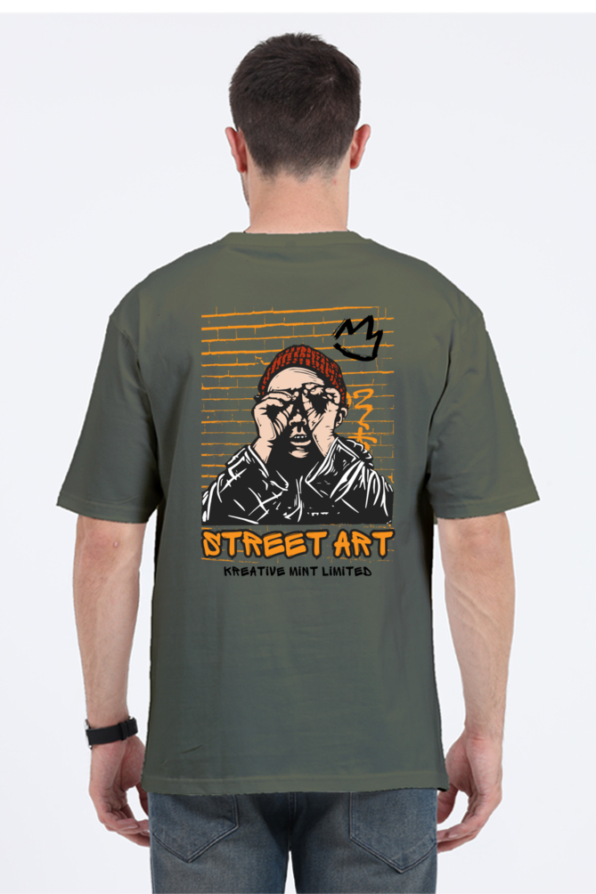 STREET ART classic oversized UNISEX premium pure cotton T-shirt
