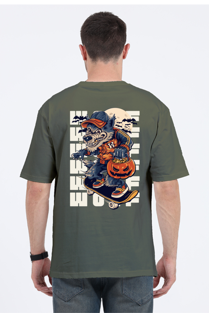 WOLF classic oversized UNISEX premium pure cotton T-shirt