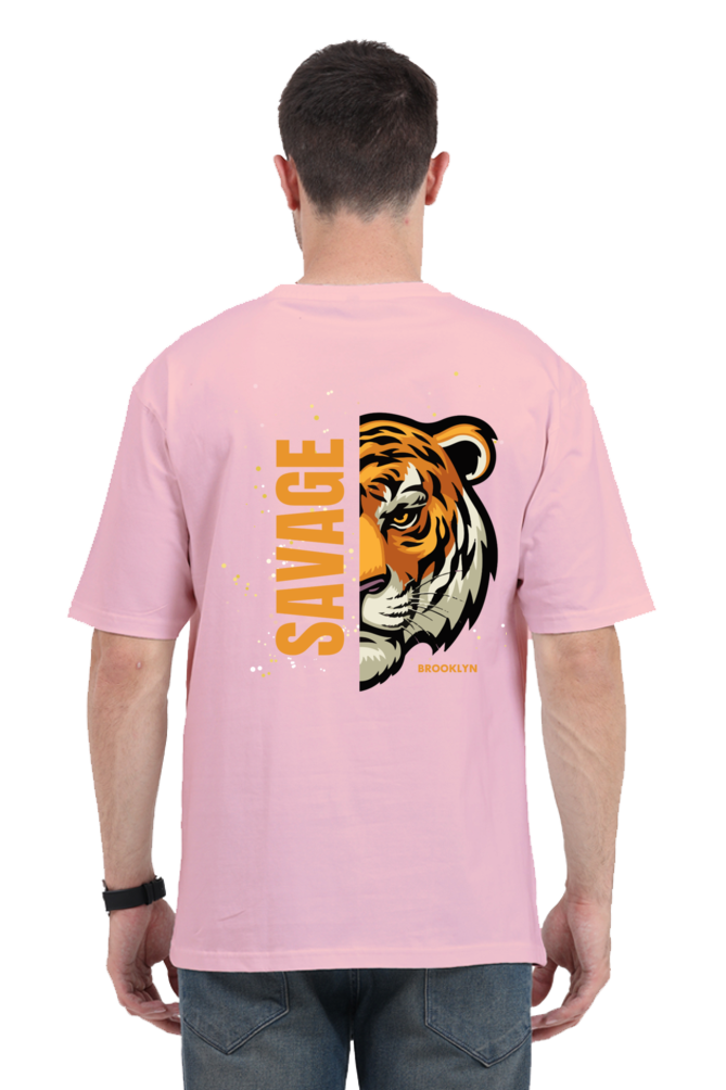 SAVAGE TIGER classic oversized UNISEX premium pure cotton T-shirt