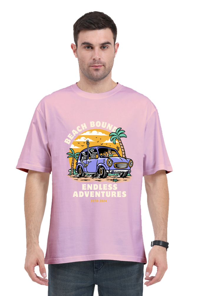 BEACH BOUND classic oversized UNISEX premium pure cotton T-shirt