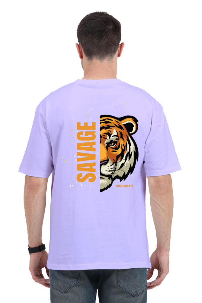 SAVAGE TIGER classic oversized UNISEX premium pure cotton T-shirt