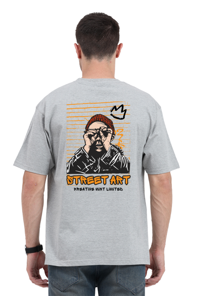 STREET ART classic oversized UNISEX premium pure cotton T-shirt