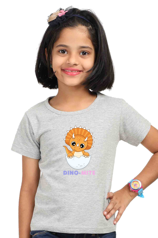 DINO-MITE premium pure cotton girl T-shirt