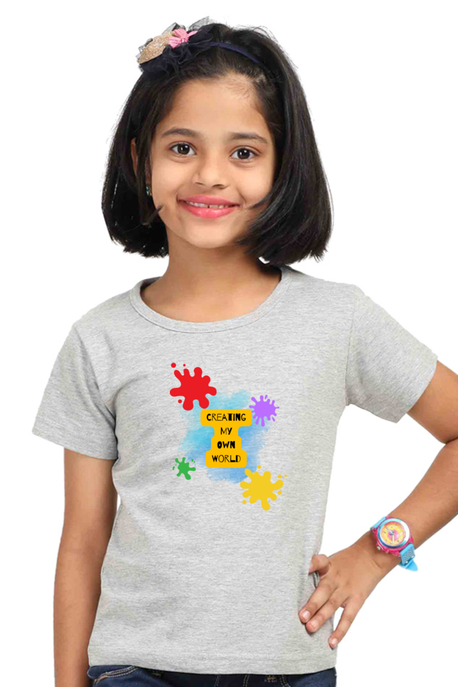 COLOR premium pure cotton girl T-shirt