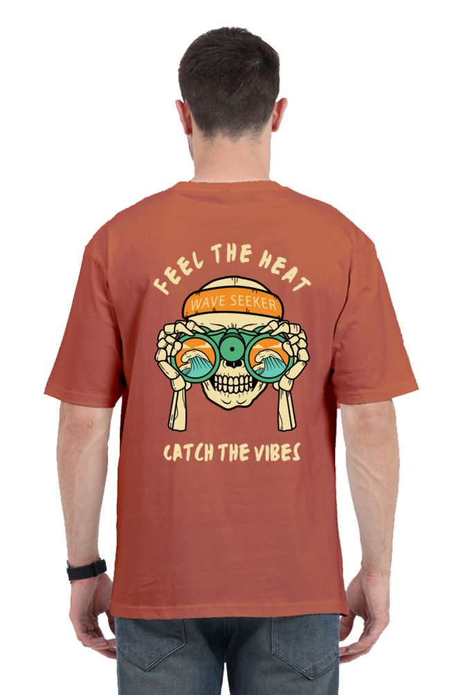FEEL THE HEAT classic oversized UNISEX premium pure cotton T-shirt