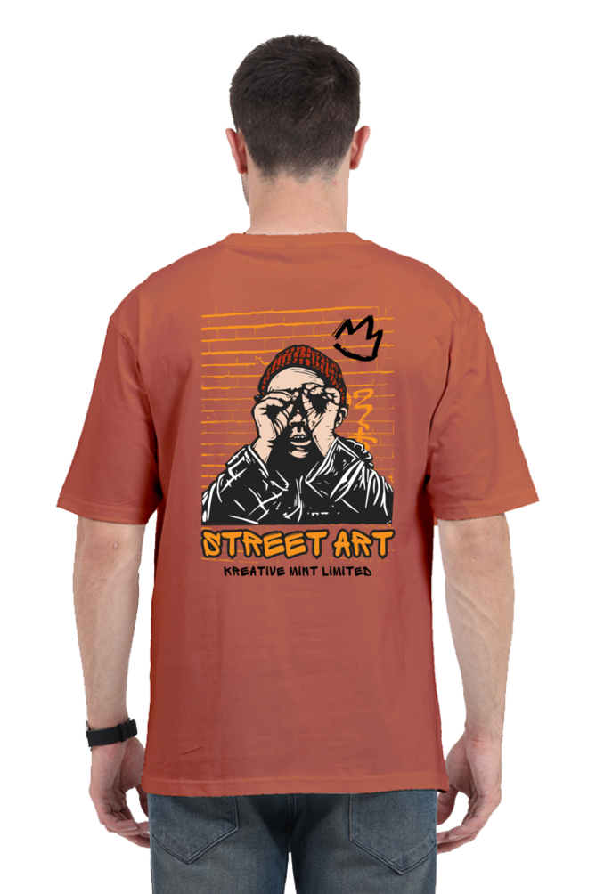 STREET ART classic oversized UNISEX premium pure cotton T-shirt
