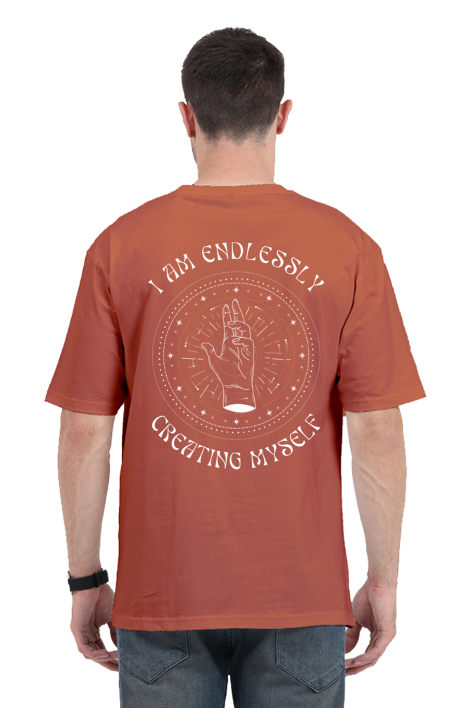CREATING MYSELF classic oversized UNISEX premium pure cotton T-shirt
