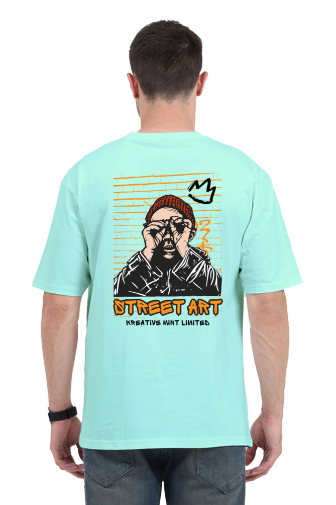 STREET ART classic oversized UNISEX premium pure cotton T-shirt