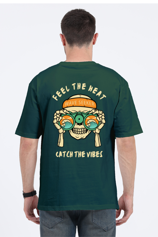 FEEL THE HEAT classic oversized UNISEX premium pure cotton T-shirt