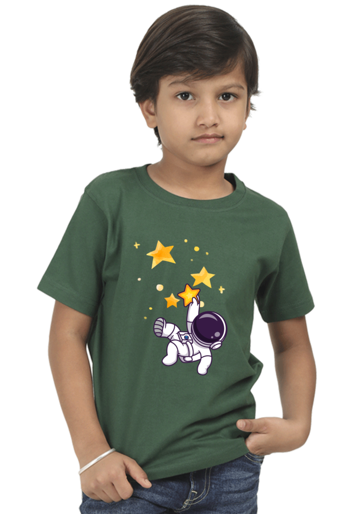 SPACE STARS premium pure cotton boy T-shirt