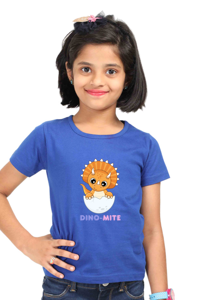 DINO-MITE premium pure cotton girl T-shirt