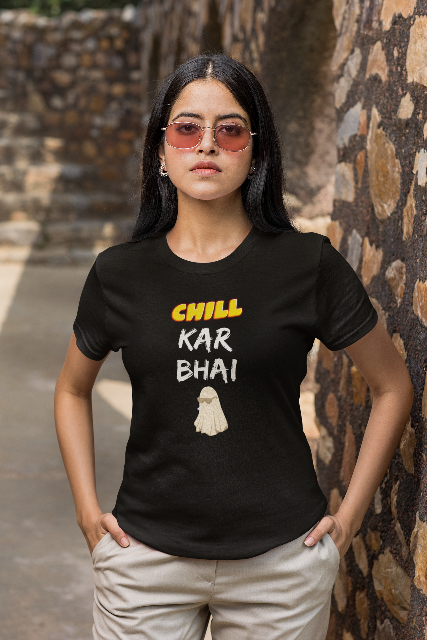 CHILL KAR premium pure cotton T-shirt for women