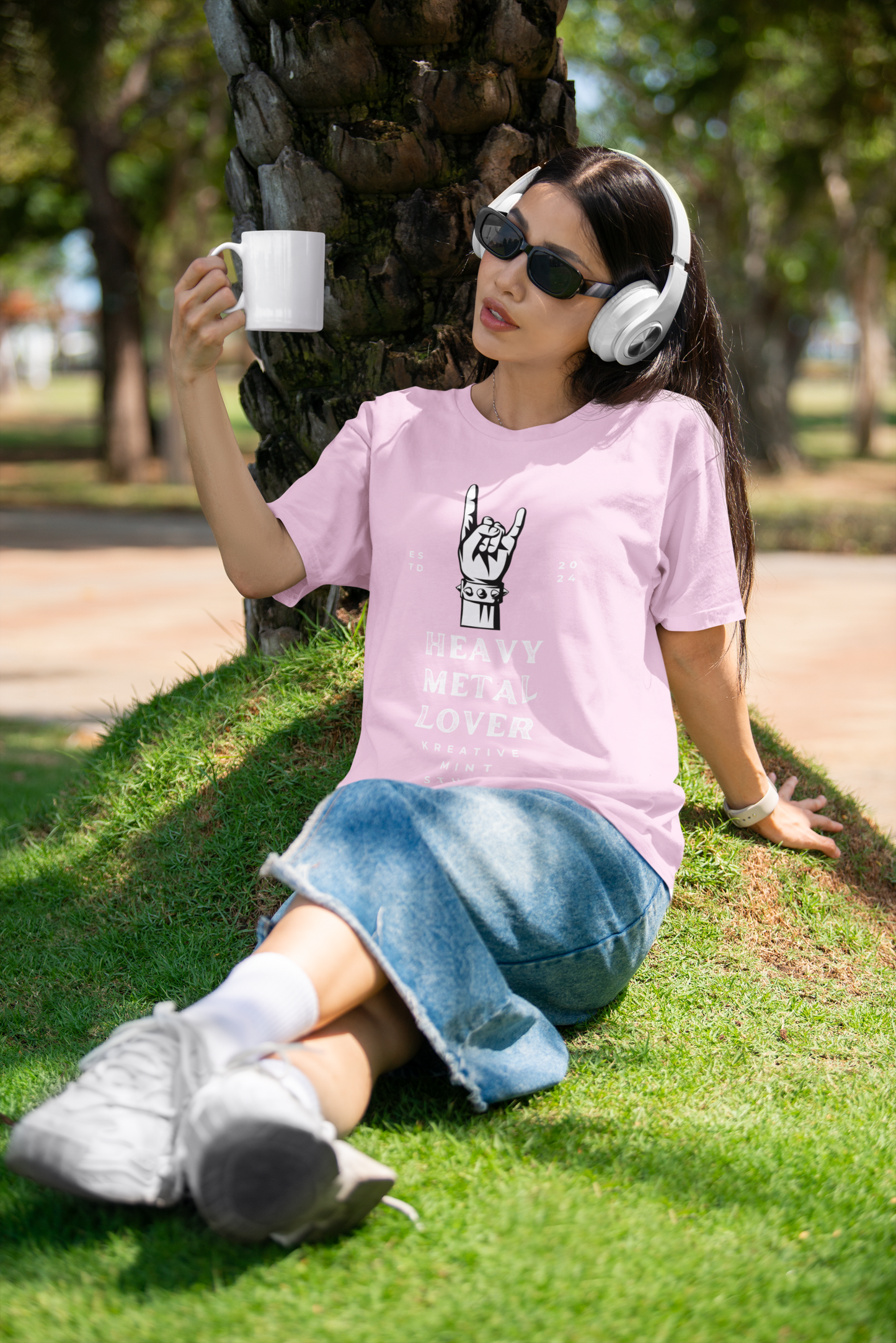 HEAVY METAL standard oversized UNISEX premium pure cotton T-shirt