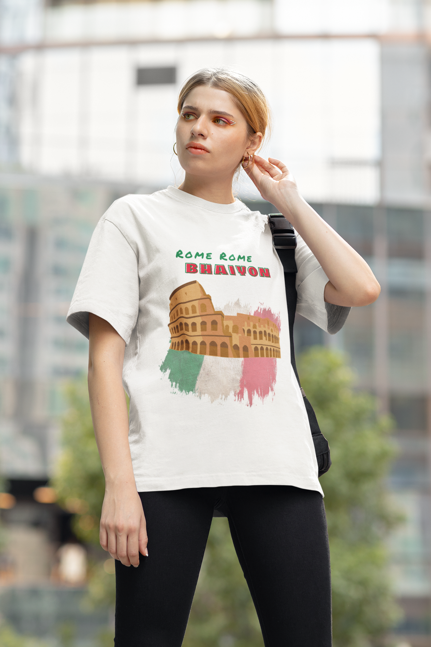 ROME standard oversized UNISEX premium pure cotton T-shirt