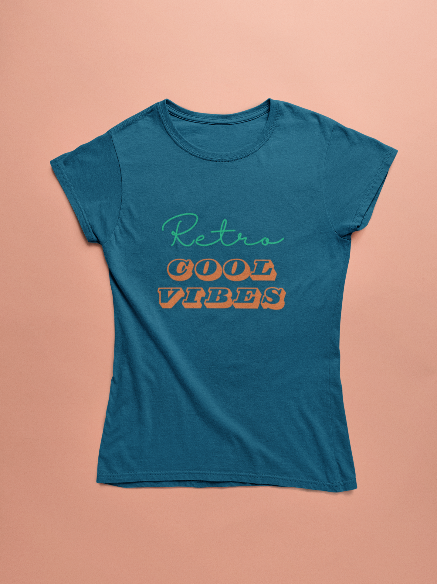 COOL VIBES premium pure cotton T-shirt for women