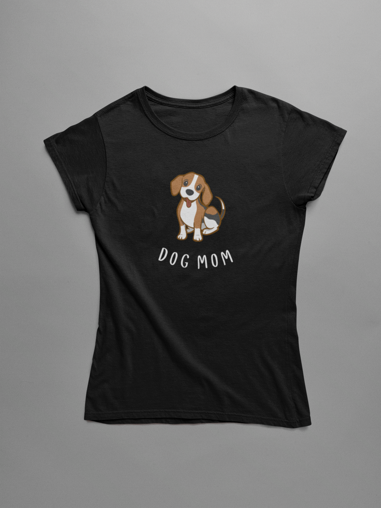DOG MOM premium pure cotton T-shirt for women