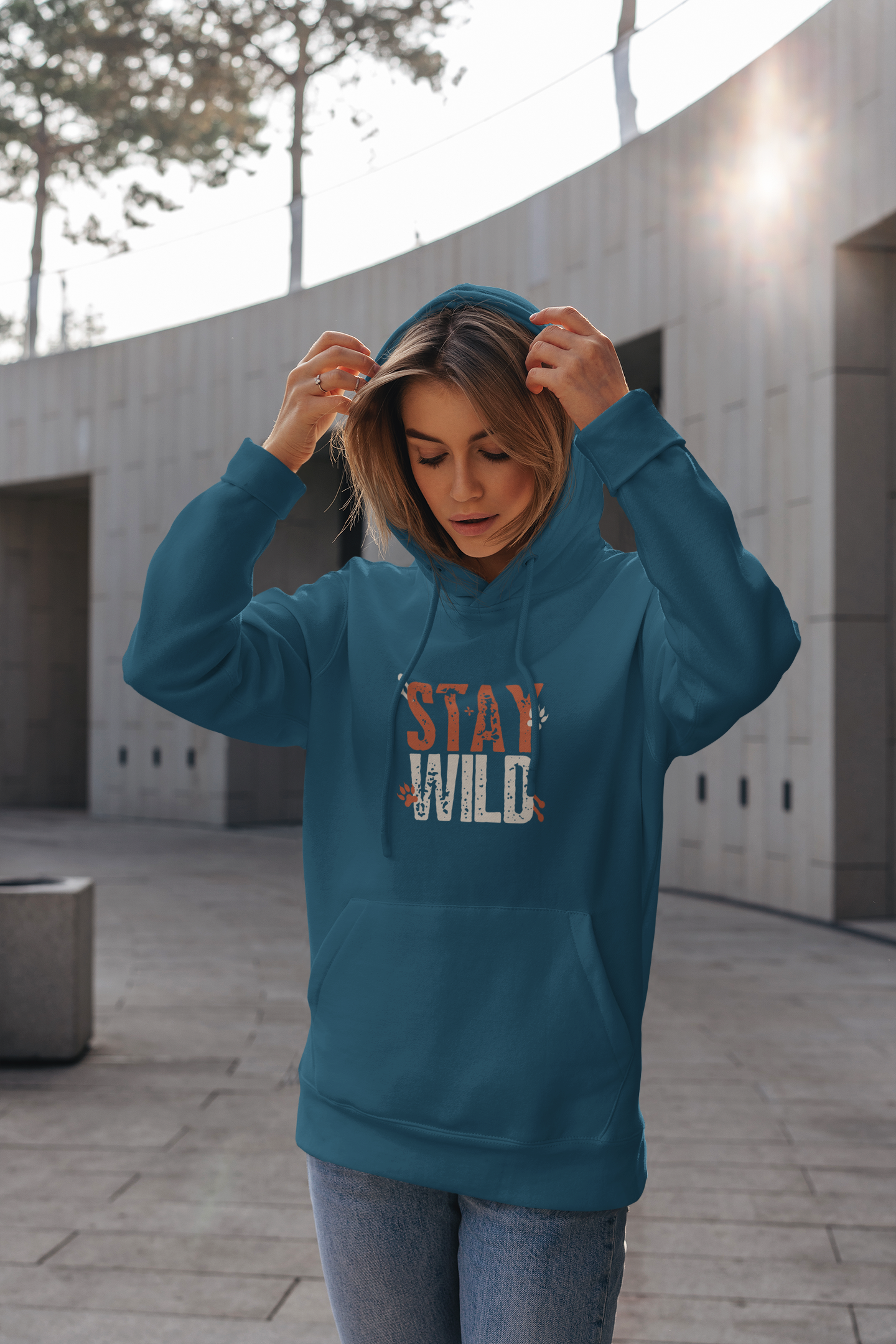 Women's Stay Wild Oversized Hoodie