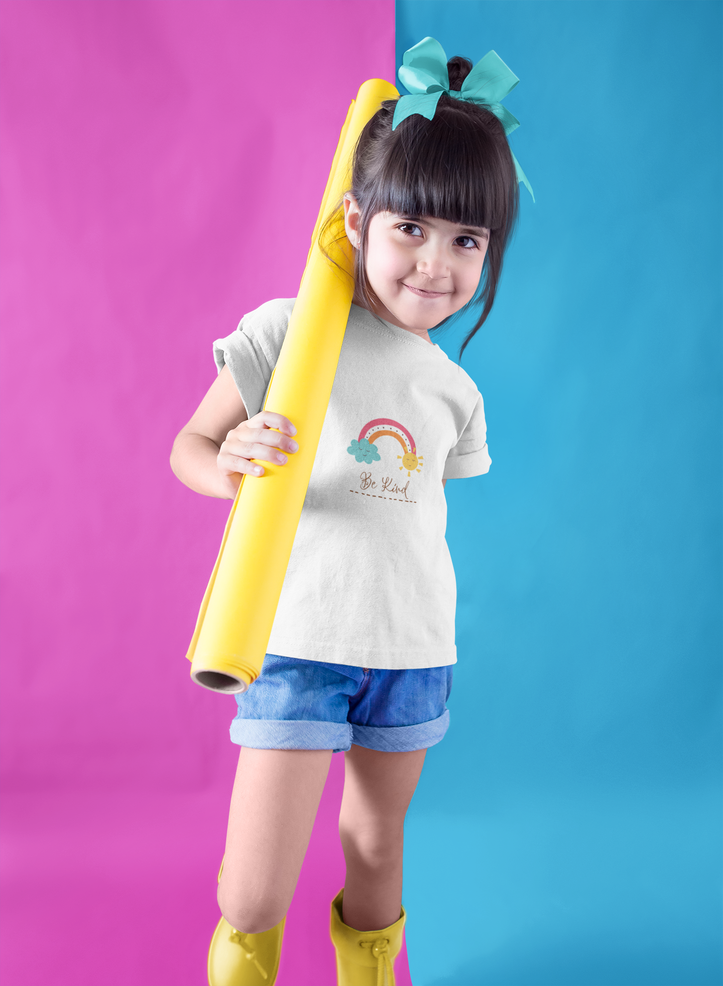 BE KIND premium pure cotton girl T-shirt