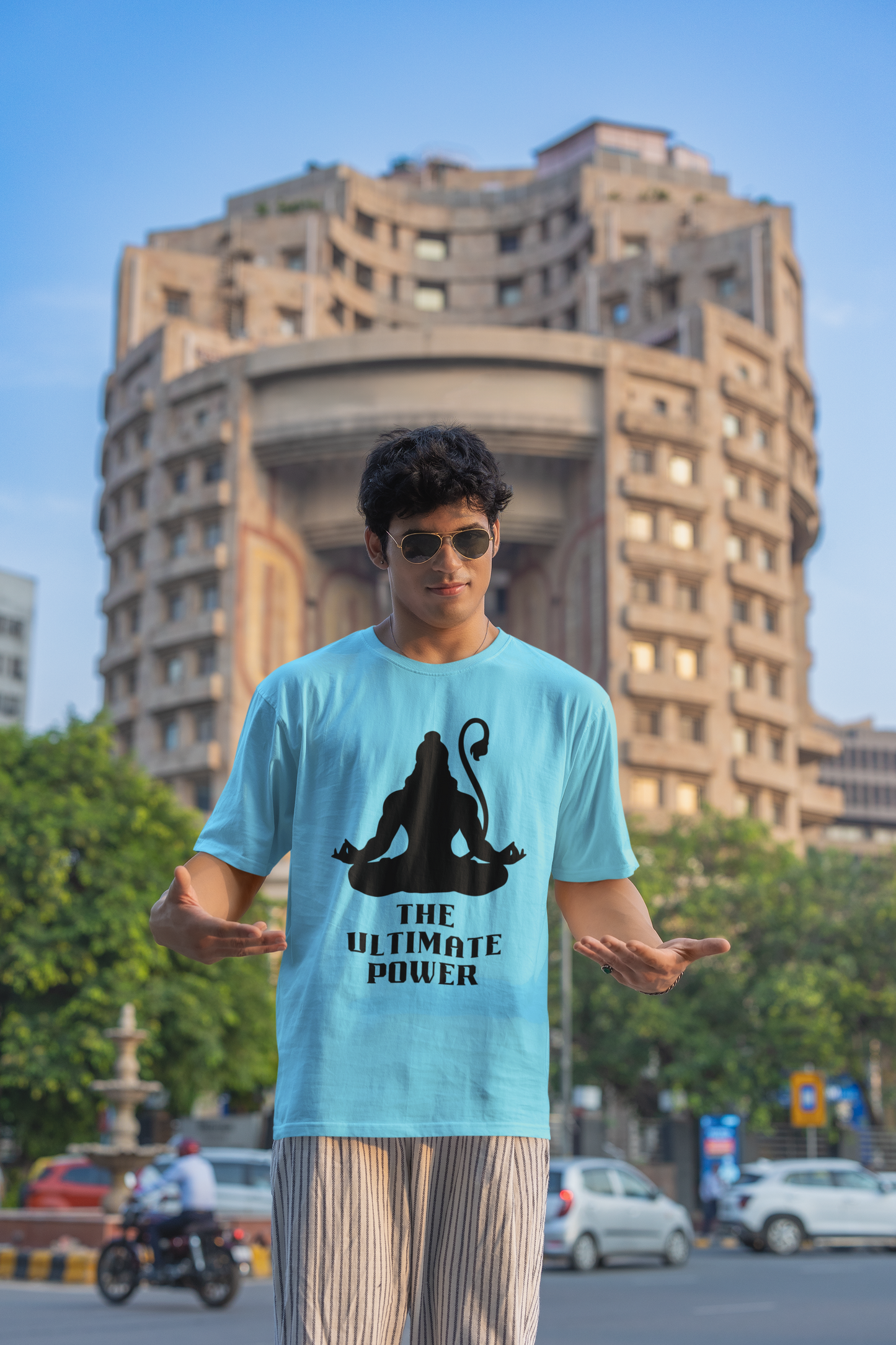 BAJRANGBALI classic oversized UNISEX premium pure cotton T-shirt