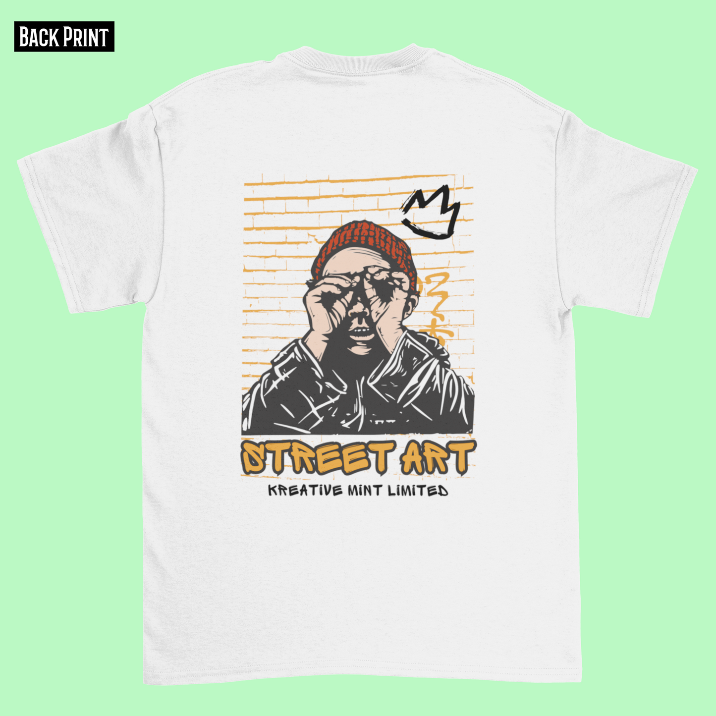 STREET ART classic oversized UNISEX premium pure cotton T-shirt