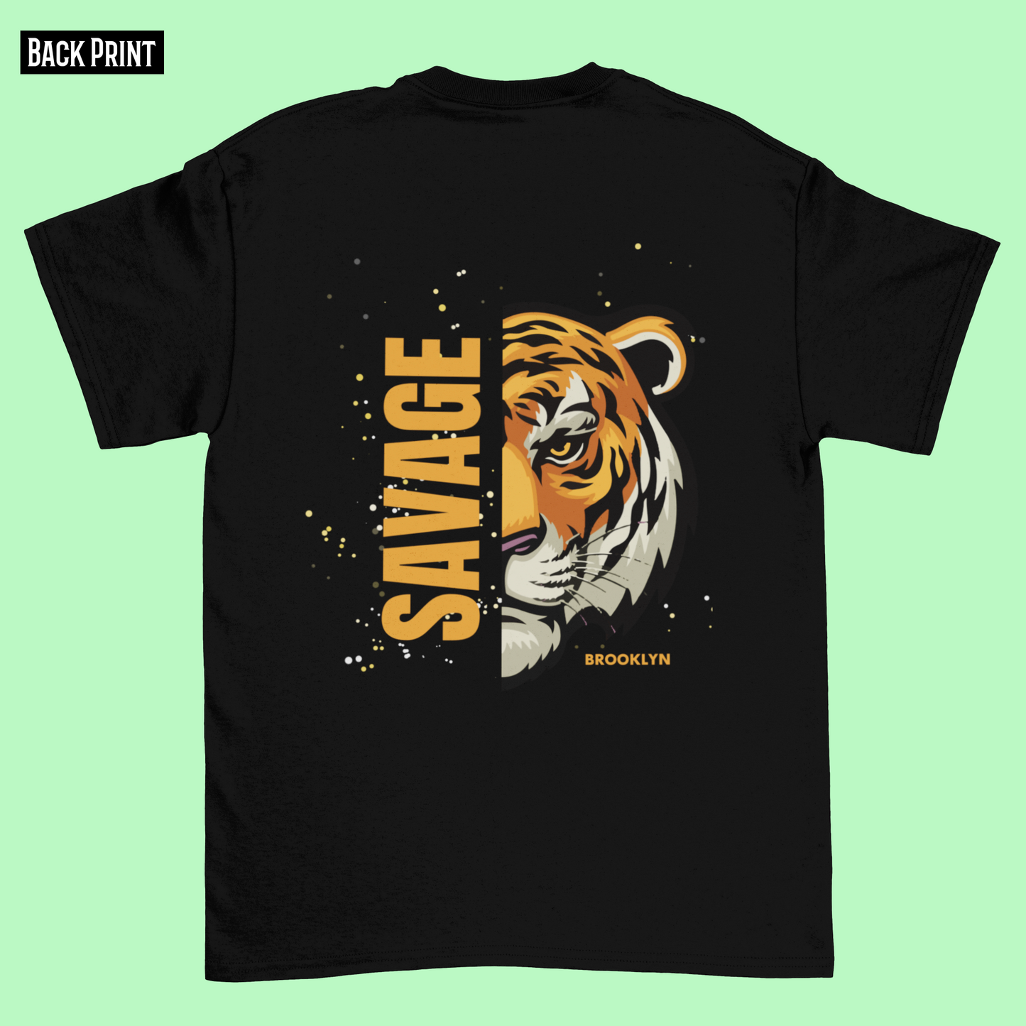 SAVAGE TIGER classic oversized UNISEX premium pure cotton T-shirt