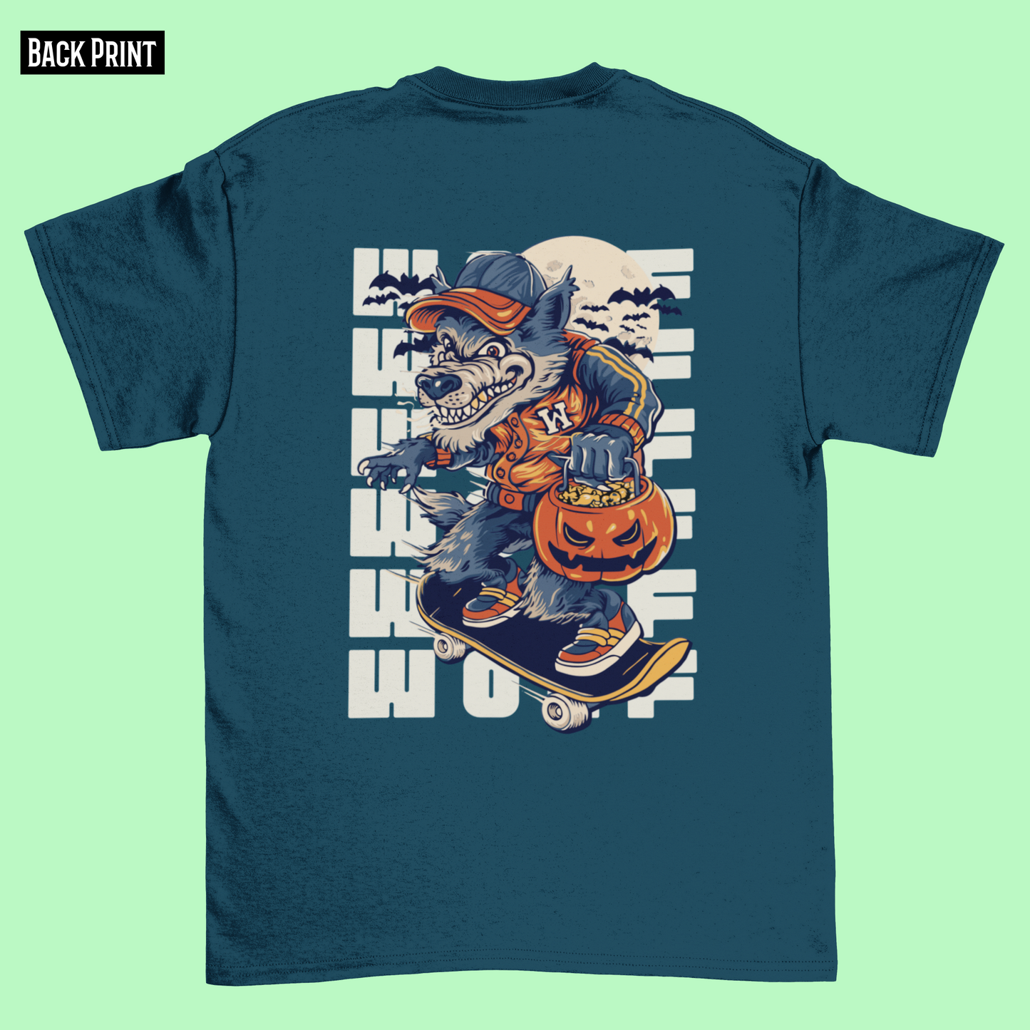 WOLF classic oversized UNISEX premium pure cotton T-shirt