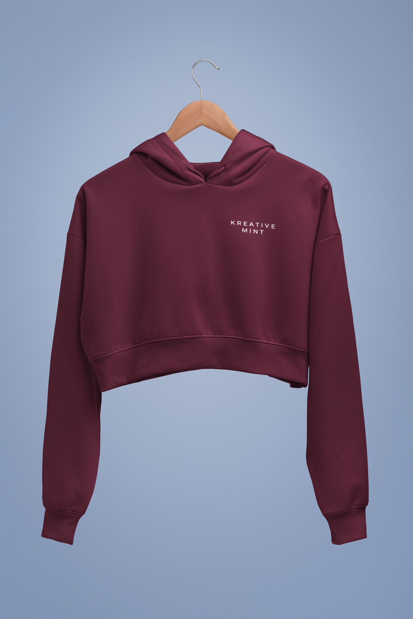 Women's Dark KM Crop Hoodie