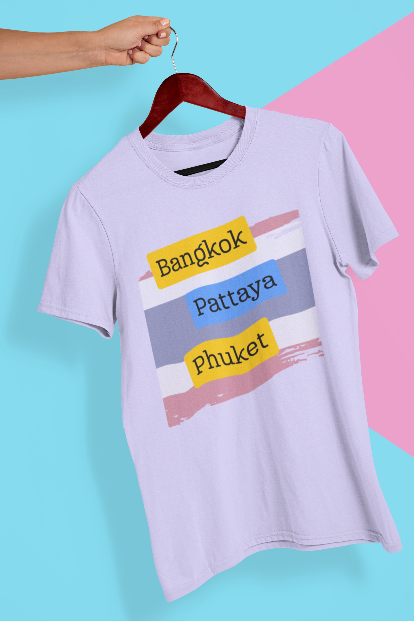 BANGKOK PATTAYA PHUKET premium UNISEX SUPIMA T-shirt
